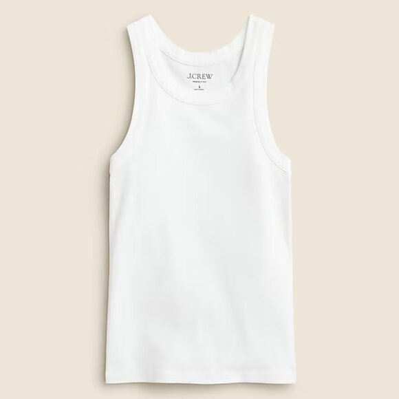J. Crew Perfect-fit high-neck tank top Size Medium - Picture 1 of 9